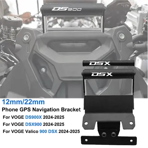 휴대폰 GPS 네비게이션 핸들 바 익스텐션 브래킷 세트, 장착 거치대, VOGE DS900X DSX900 Valico 900 DSX DS12mm 22mm