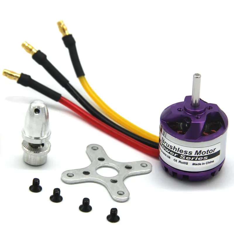 Brushless Motor D2830-1300/1000/850kv For Fixed Wing Helicopter Rc Toy Accessories