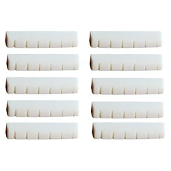 10PCS Guitar BONE Nut 43x6x9mm for acoustic folk guitar luthier saddle bridge DIY string builder