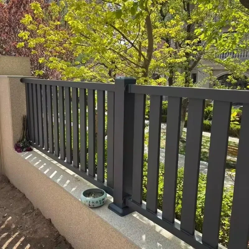 Wholesale Modern Design Outdoor Aluminum 3D Fence Anti-Climb Vertical Security Blade Garden Fence Eco-friendly Weather