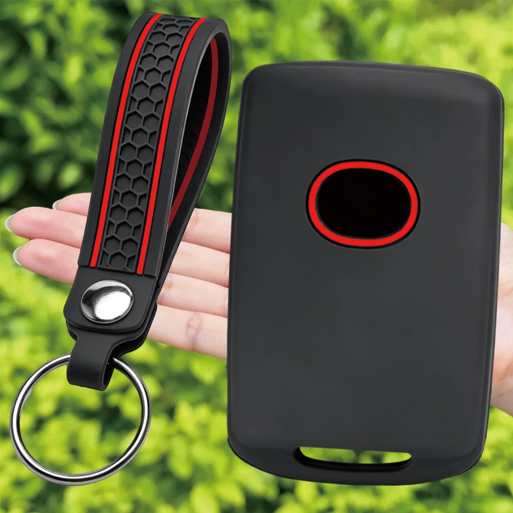 For Mazda 3 CX-30 CX-5 6 CX-9 CX-50 CX-90 CX-70 MX-5 Flexible Remote Fob Case With Finger Loop And Key Ring
