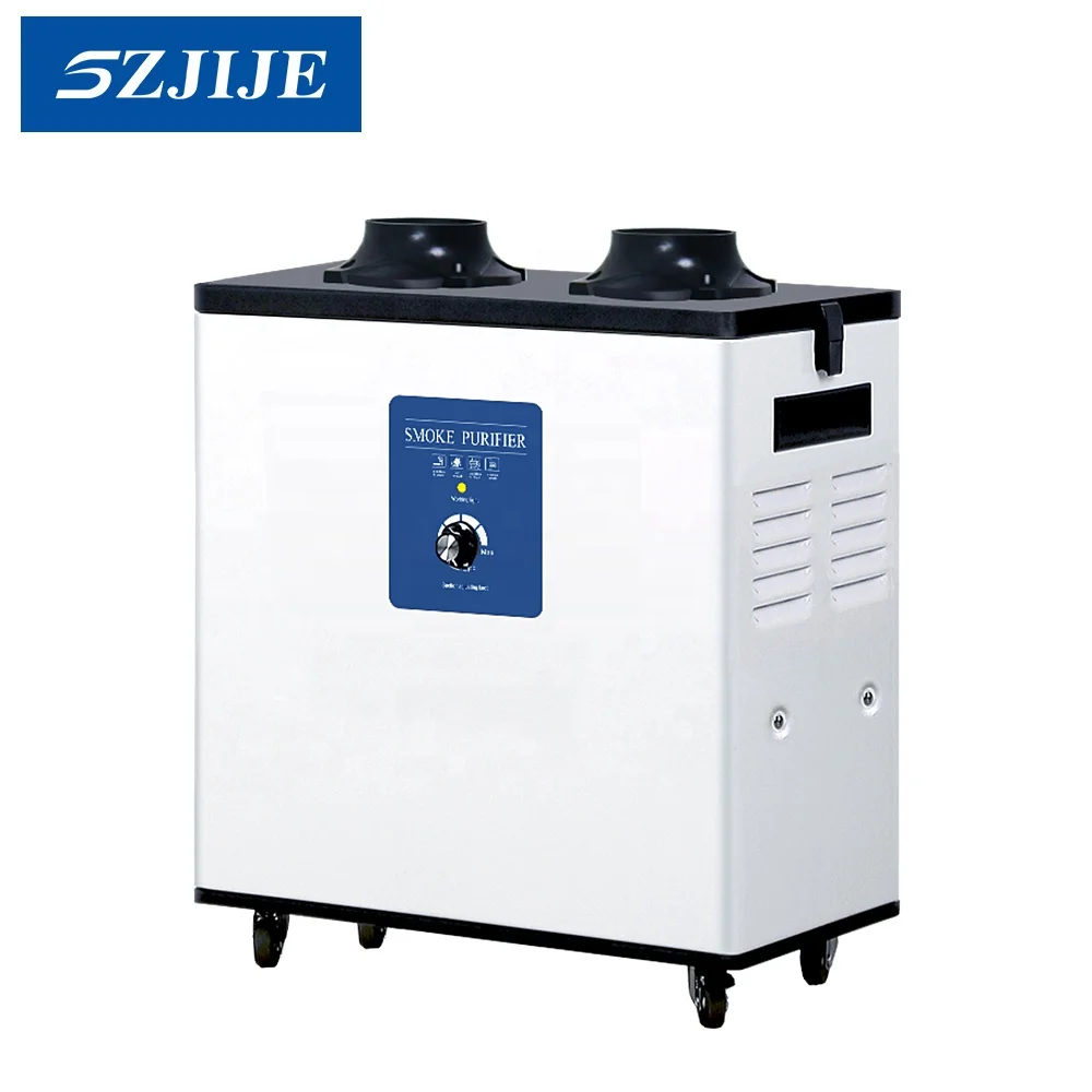 200W High Efficiency Mobile Welding Fume Extractor Soldering Iron Smoke Evacuator With Two Arms