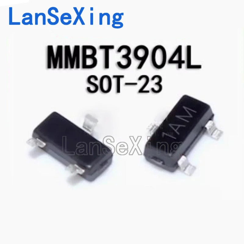 Transistor De Impressão SMT, 2N3904, MMBT3904L, 1AM SOT-23