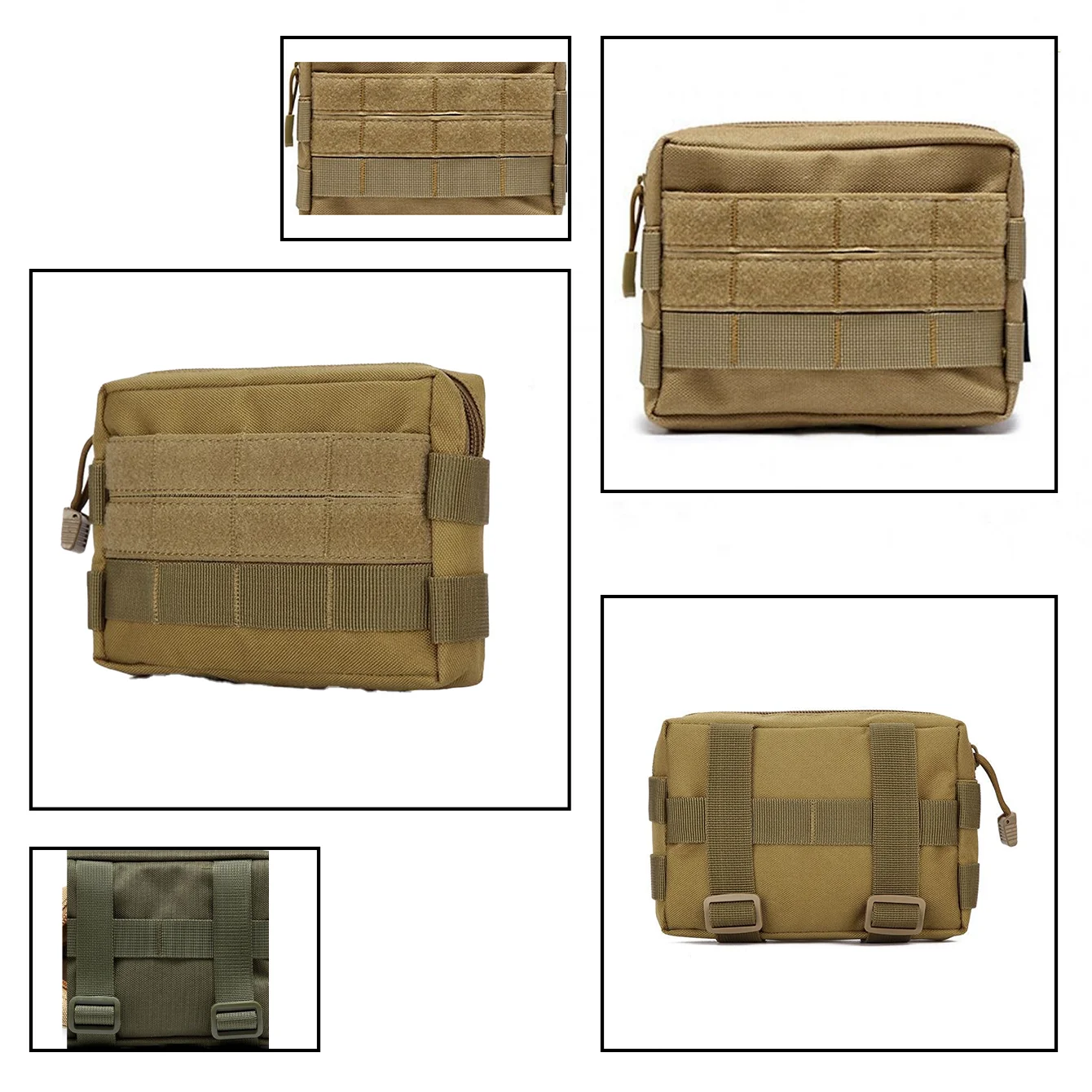 

Многофункциональная сумка для хранения аксессуаров, которую можно повесить на верхней части уличного жилета, ремня для рюкзака на открытом воздухе.