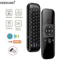 2.4GHz Voice Air Mouse Wireless Mini Keyboard Rechargeable Remote Control IR Learning For Android TV Box Smart TV PC Windows