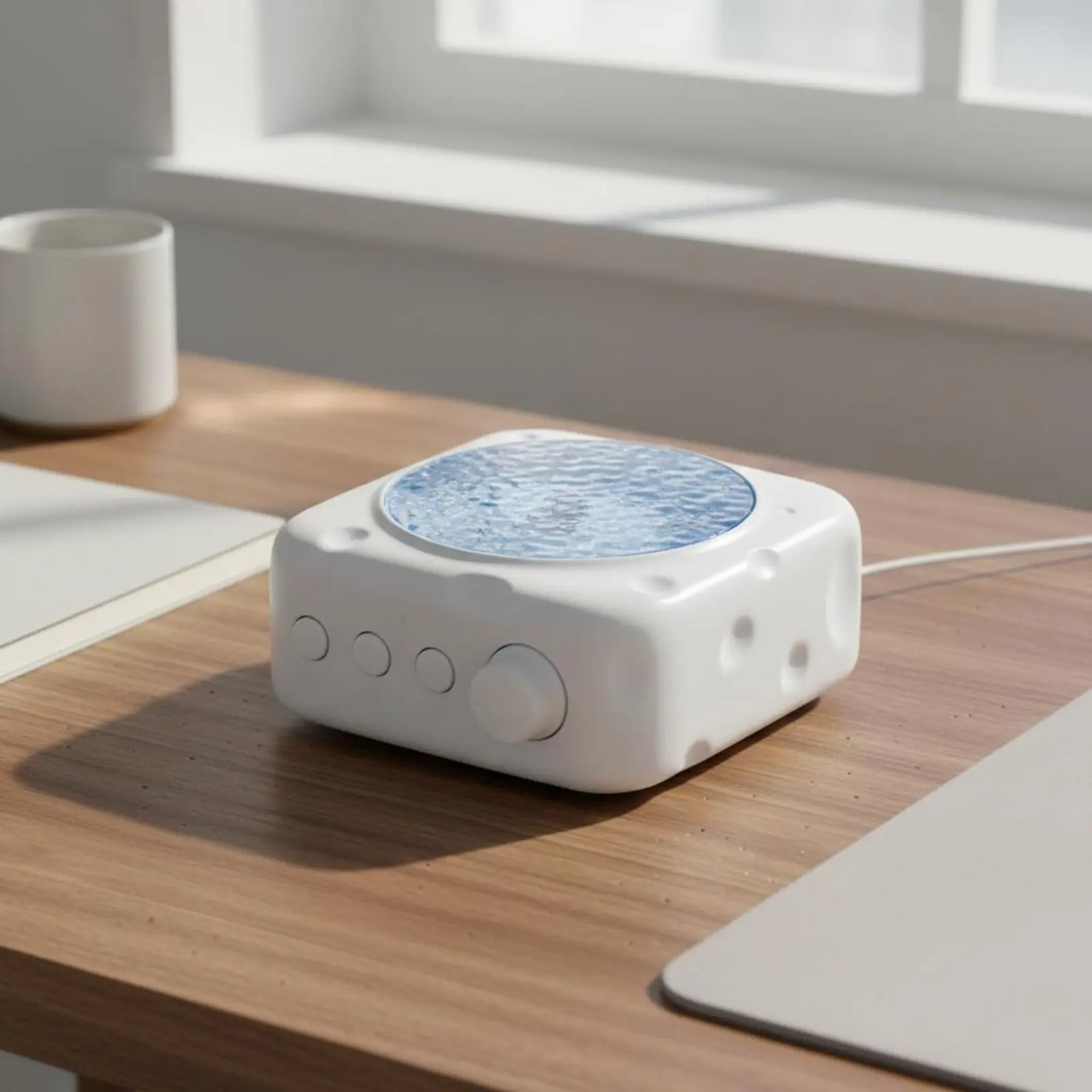 

Water Wave Display Speaker Battery-Powered Northern Lights Display Night Lamp Room Decoration High-Fidelity Stereo Sound Indoor