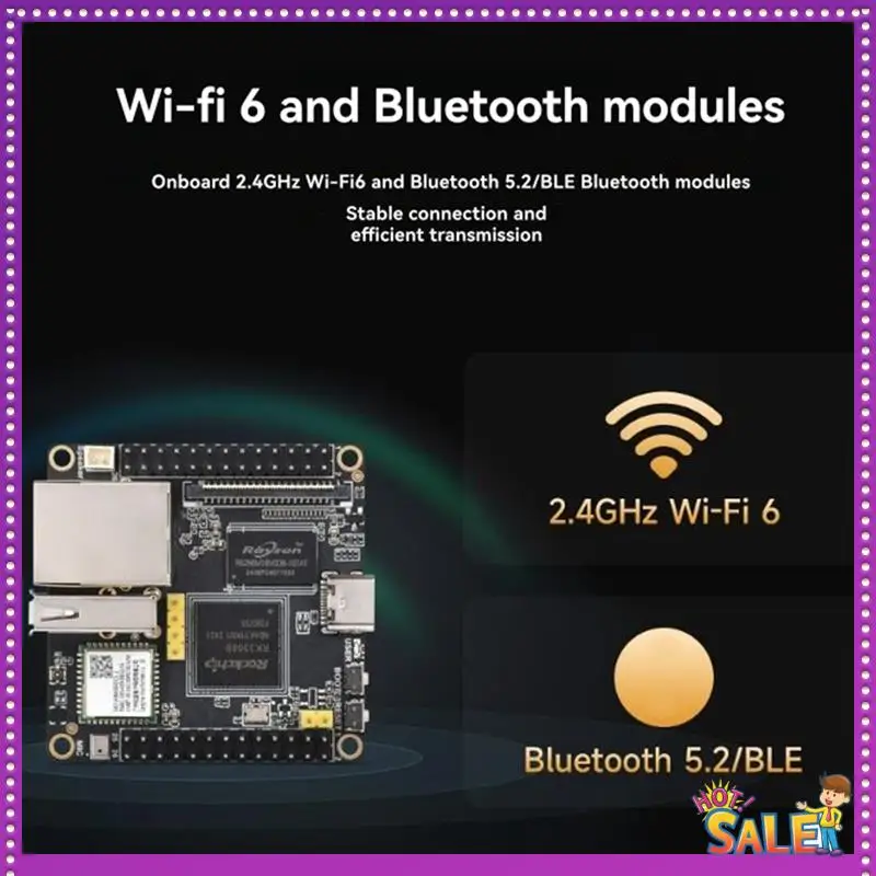 

AA87 для Luckfox Nova макетная плата RK3308B с модулем WIFI встроенный EMMC-8GB 512 МБ DDR3 кодек аудио декодер модуль VAD