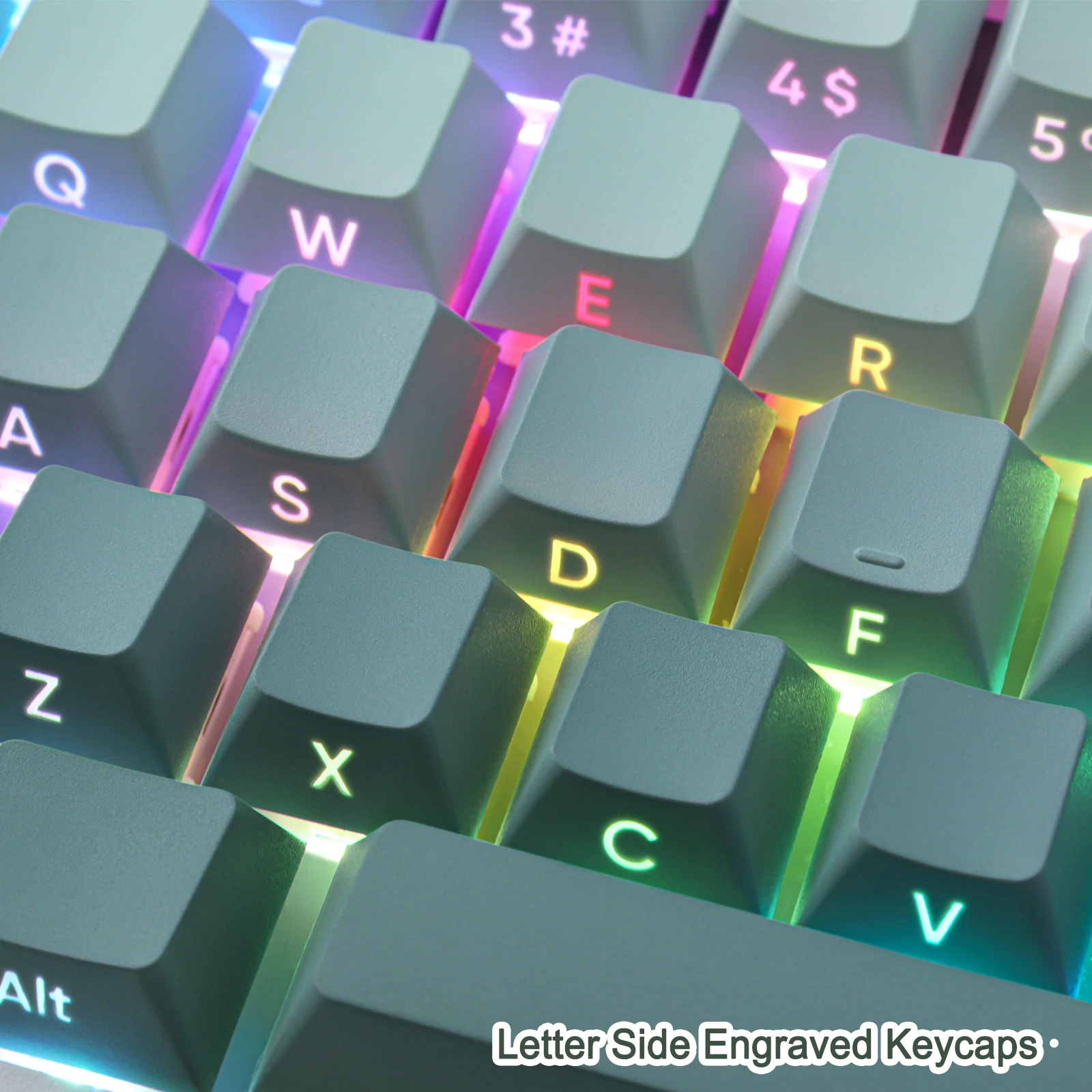 Zsozsó Meredekség keycaps Vadcseresznyefa Idom backlit Áttetsző seagrass keycap PBT sideprint keycap Moszat forgk61 87 104 keyboar