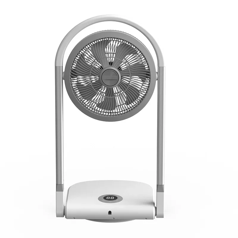 #Wireless Portable Fan, 180° Extendable and Foldable Oscillating Remote-Controlled Fan, Air Cooler, 3-Level Height Adjustment