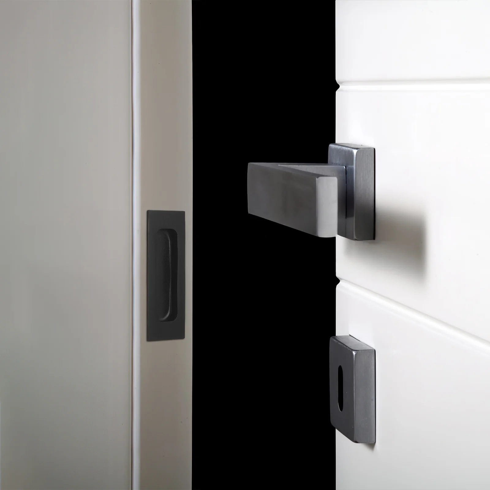 

2Pcs Finger Pulls Cabinet Door Handles Recessed Pocket Sliding Door Handles Stainless Steel Drawer Pulls Drawer Handle