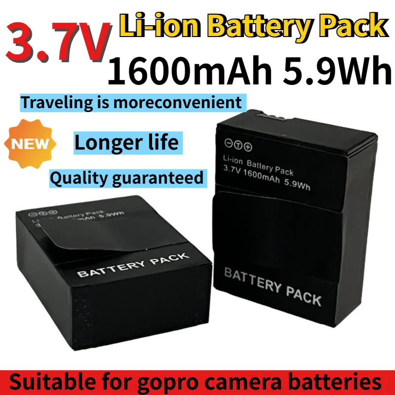 

Original 1600mAh Battery AHDBT 301 201 Rechargeable Batteries AHDBT-301 for GoPro Hero 3 Go Pro Hero 3 3+ Action Camera Battery