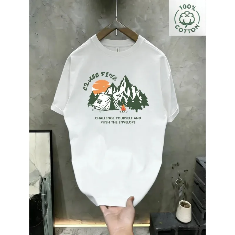 Summer wardrobe staple: loose-fit thin cotton tee. Lightweight, breathable, non-stuffy and easy to pair with bottoms.