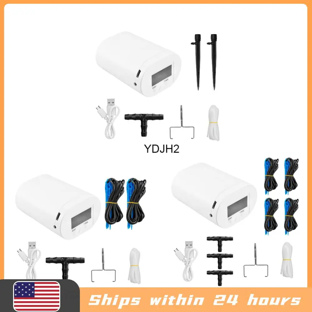 

Автоматический насос для полива растений и цветов, домашний спринклер, система капельного орошения с 2/4/8/16 насадками, комплект с таймером, садовый инструмент