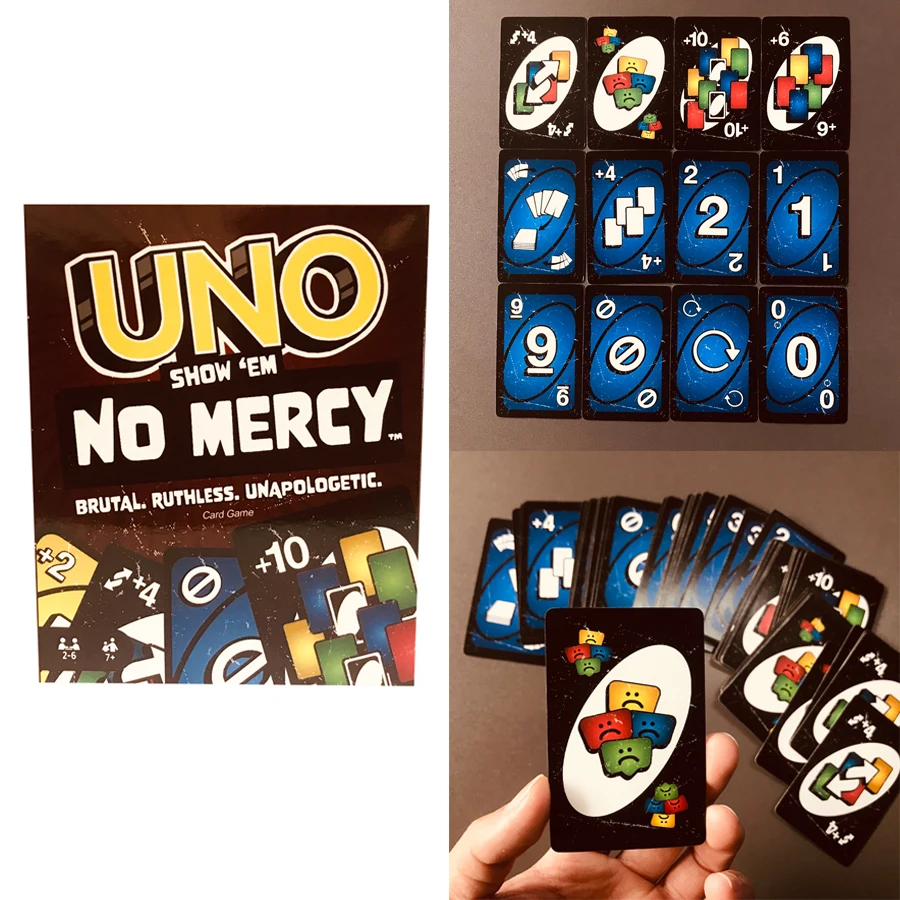 Uno No mercy Game Board Games UNO Cards Table Family Party Entertainment UNO Games Card Toys Children Birthday Christmas