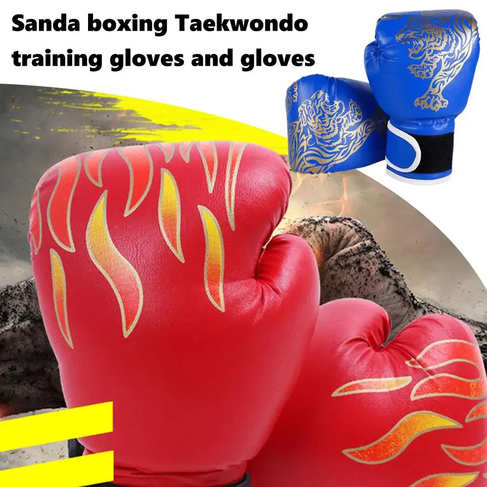 Luvas de boxe ajustáveis para crianças, treinamento de perfuração, protetor sparring, luvas de mão, luta confortável, preto, crianças