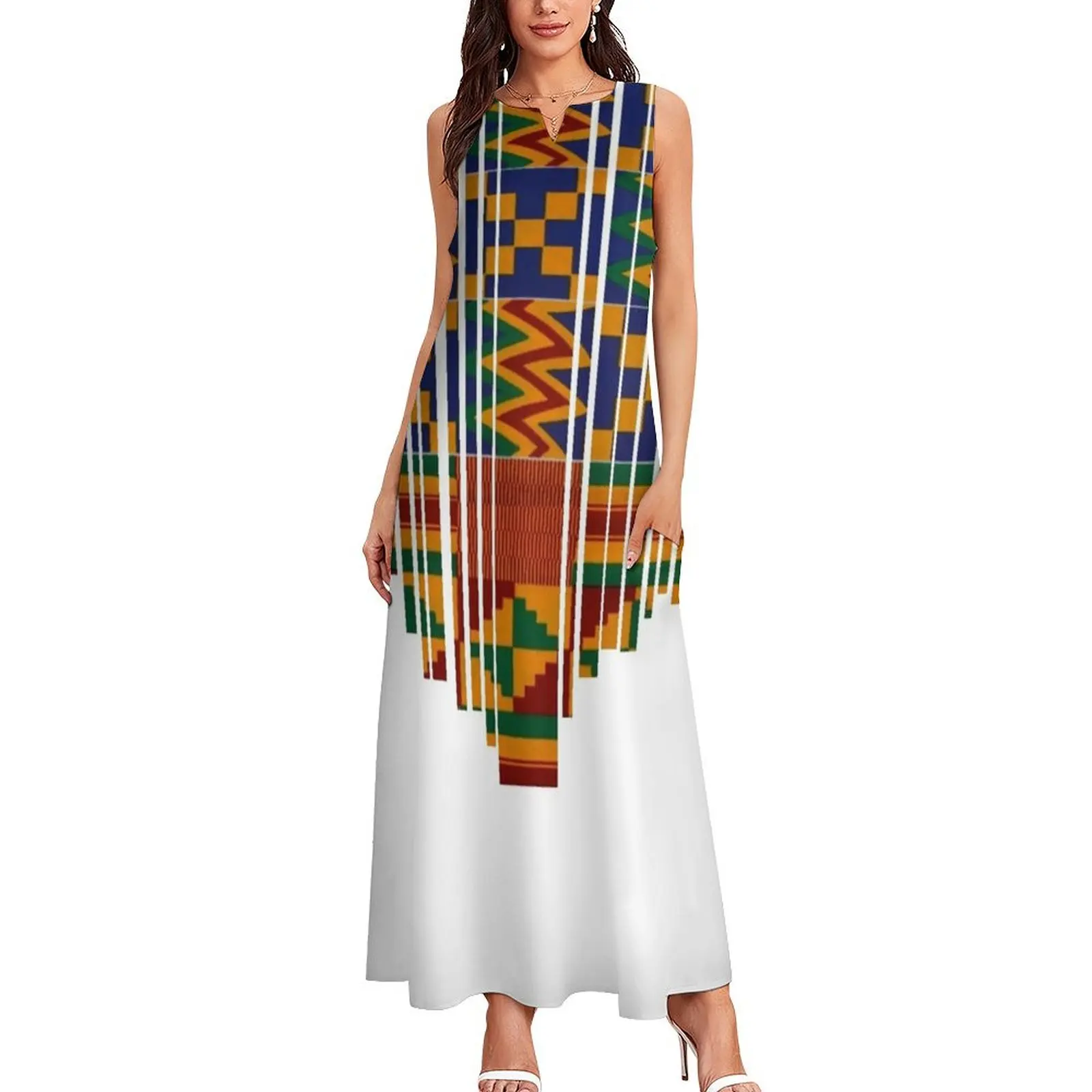 Kente design. African print/African clothing Long Dress elegant dresses plus sizes prom dresses 2025 birthday dress for women