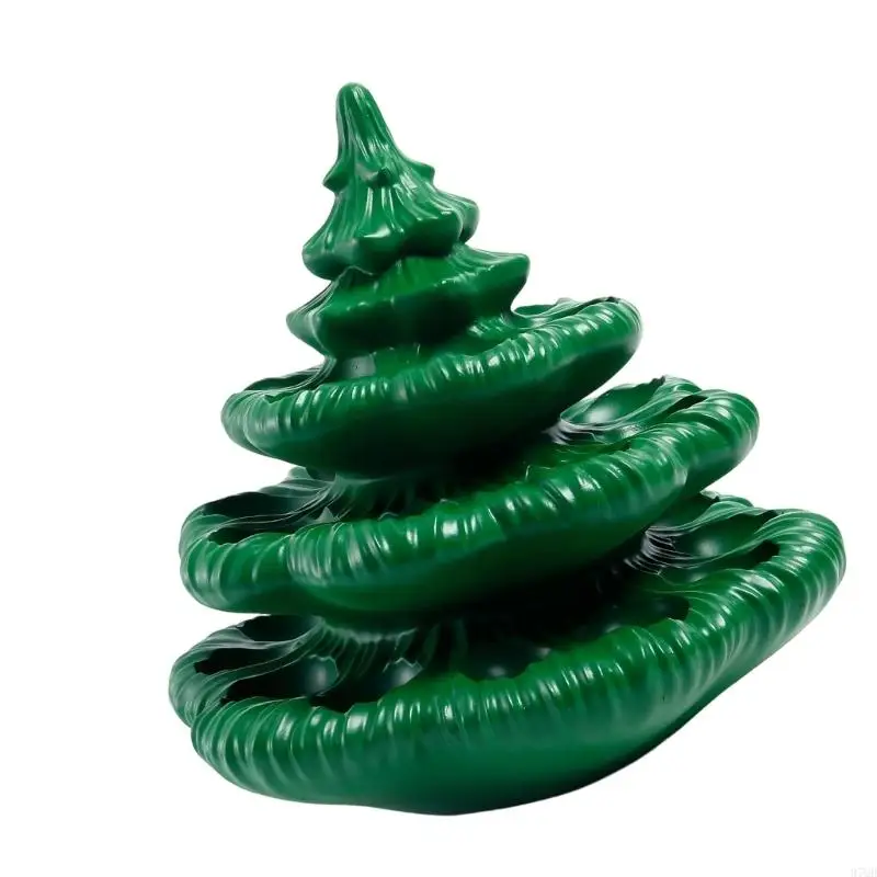 

97QD праздничное сервировочное блюдо из зеленой смолы в стиле «дьявольские яйца» в стиле рождественской елки для встреч, декор,