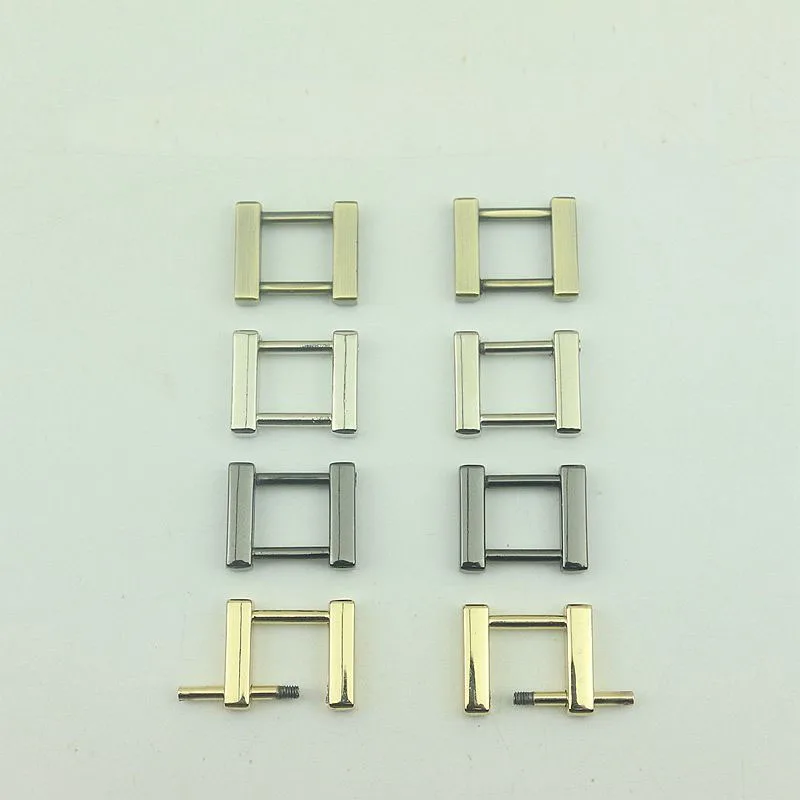 20Pcs 13mm Metal O D Ring Luggage Hardware Removable Detachable Screws Square Metal Buckles for Bag Accessories