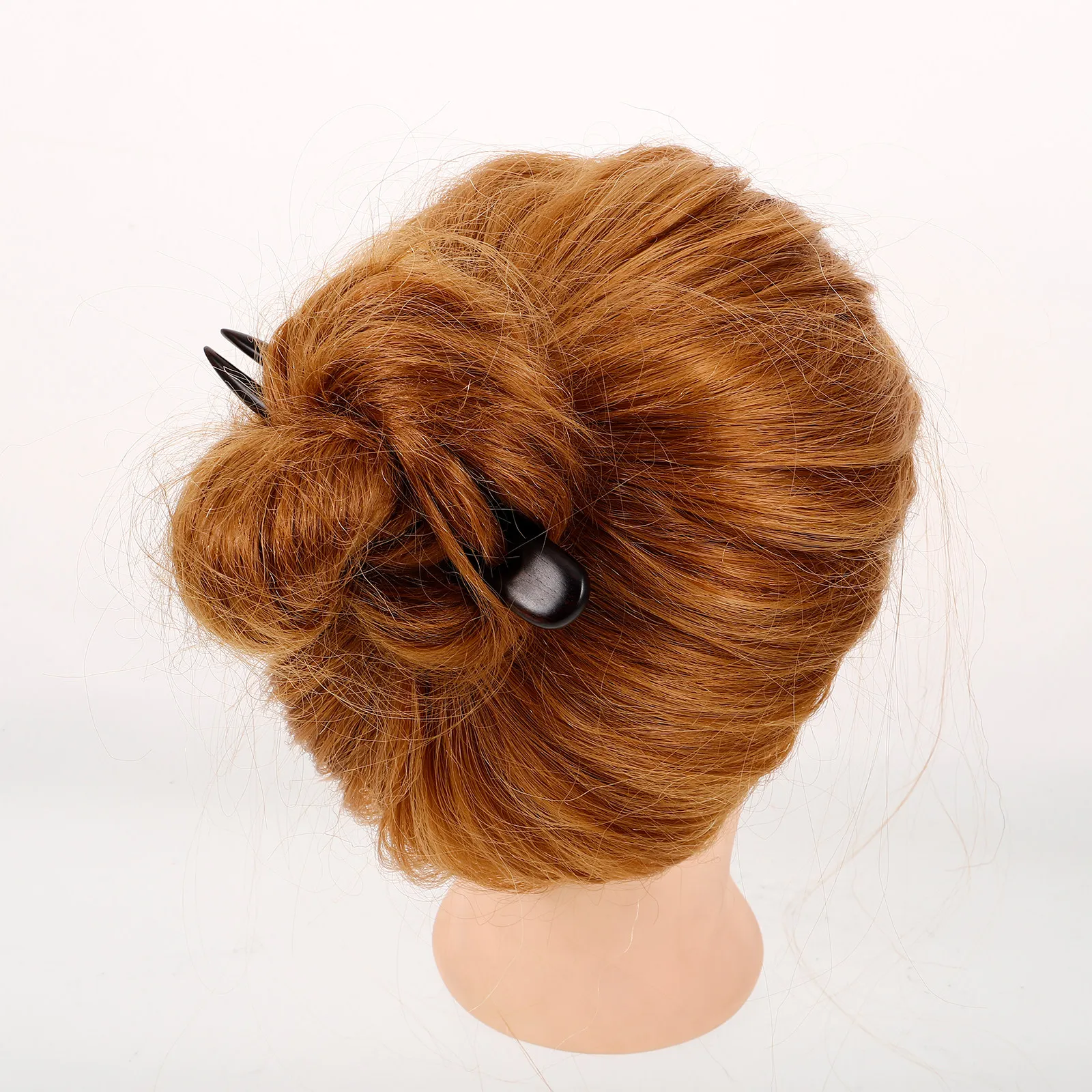

3Pcs U Shaped Hair Sticks Made of Sandalwood Ebony Natural Fragrant Polished Wooden Hairpins for Women Retro Fashion Decoration