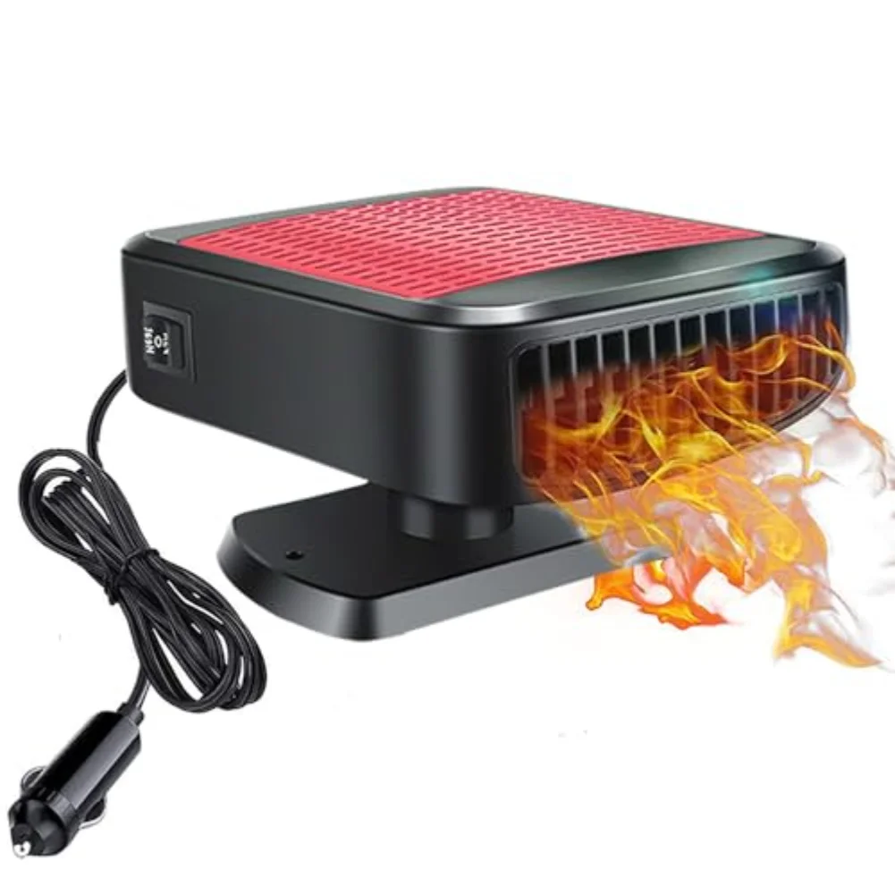 

12V Car Heater with 360 Degree Rotatable Bracket for Fast Heating and Defrosting Windshield for Winter Driving