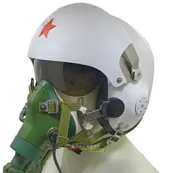 New Pilot Helmet Personalized Electric Motorcycle Riding Helmet Double Lenses Can Be Fitted with Oxygen Mask Flight Helmet