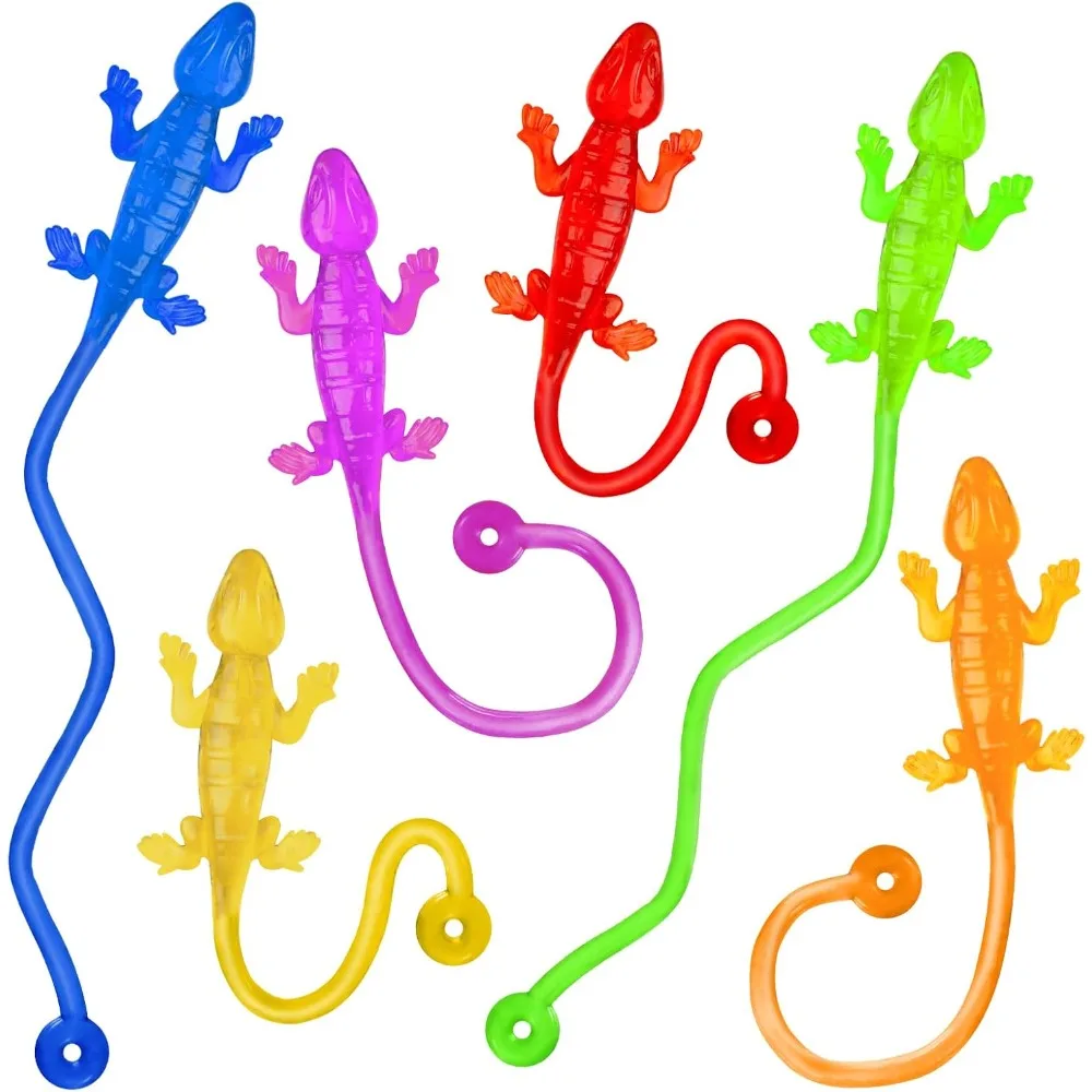 

30 PCS Sticky Gecko Sticky Hands Bulk Sticky Toys for Kids Lizard-Shaped Geckos, Stretchable & Party Favors, Pinata Fillers