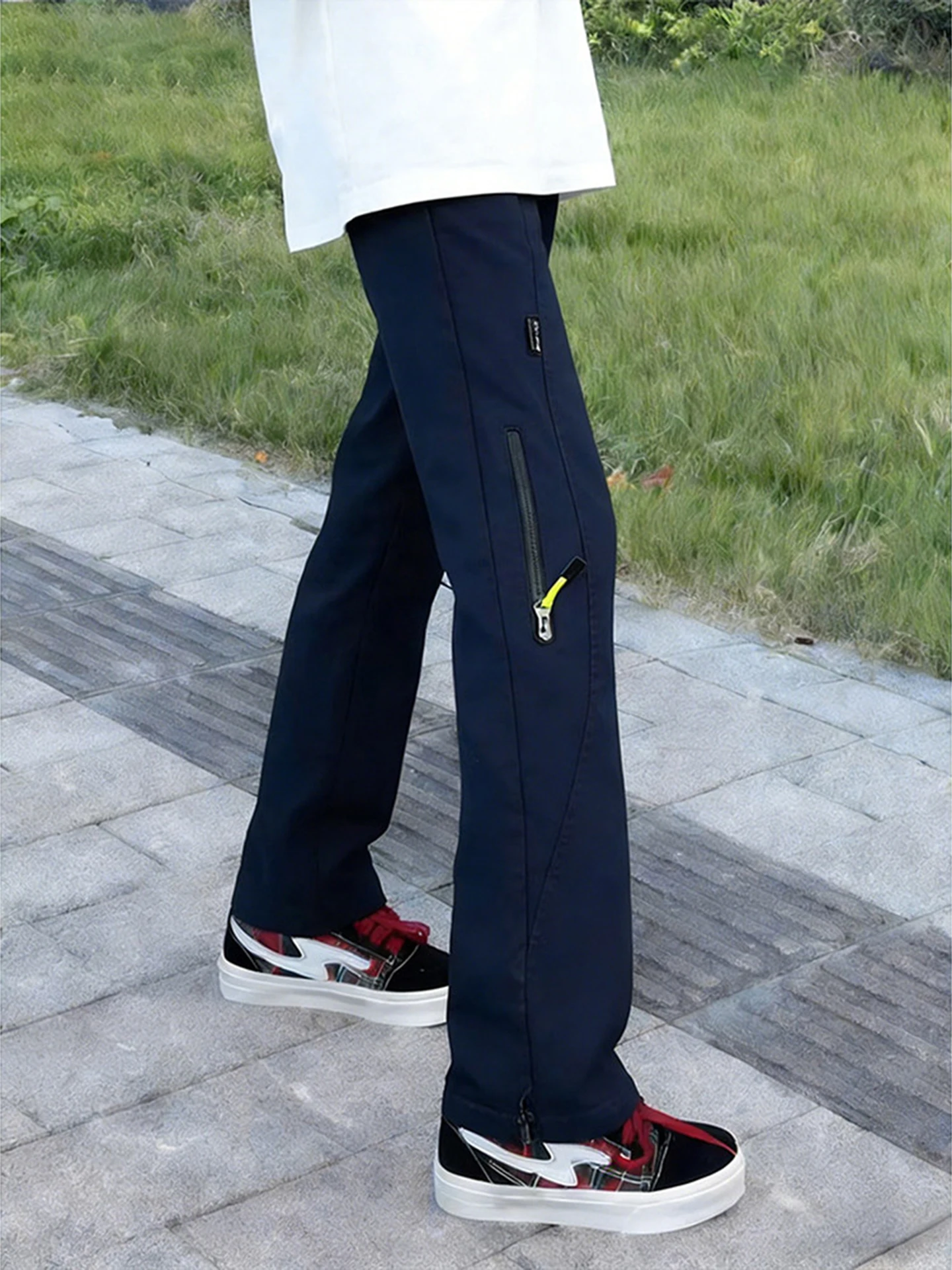 

Winter Waterproof Windproof Fce Lined Ski Pants Men's Women's Straight Leg Outdoor Climbing Trousers American Sle Tee-...