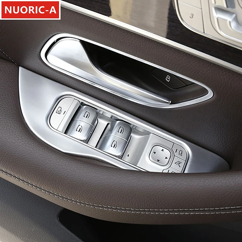 

Для Mercedes Benz GLE GLS W167 X167 2020-2022 левое стекло, кнопки подъема, декоративная панель, отделка салона автомобиля, Стайлинг