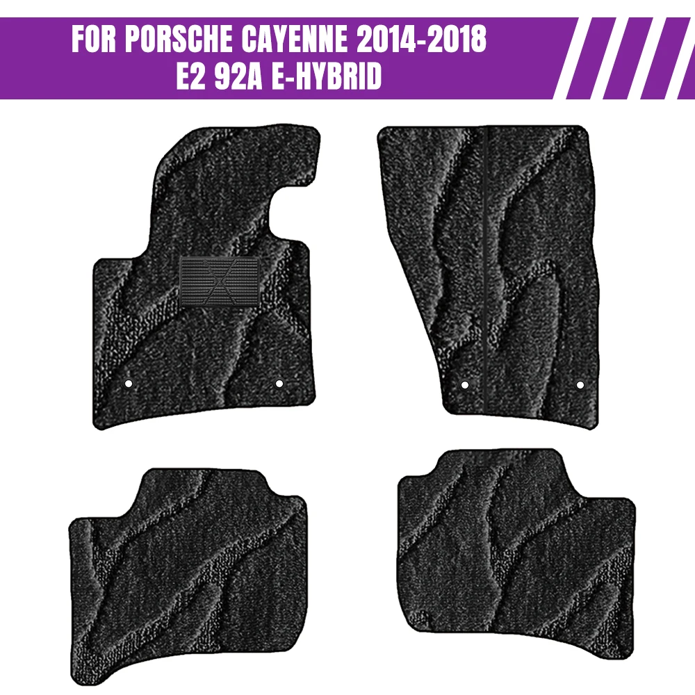 

For Porsche cayenne 2014–2018 E2 92A E-Hybrid Car Mat Interior Accessories Car Floor Mats Full Set