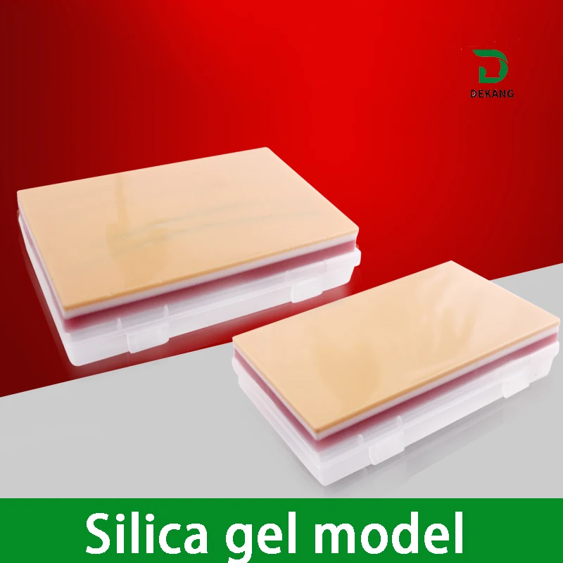 Silicone Sutura Pele Modelo, Prática de Sutura Pálpebra Dupla, Injeção