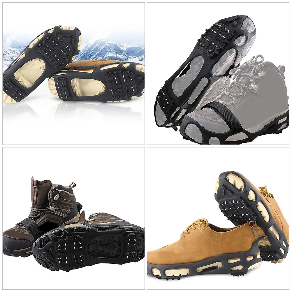 

2pcs Ice Grippers Anti Shoe Covers Climbing Spikes Snow Boots Portable Grips Outdoor Climbing Accessories