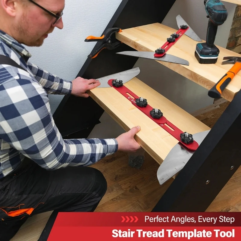 Ferramenta modelo degraus 10 polegadas-53 polegadas, ferramenta medição degraus com escala para