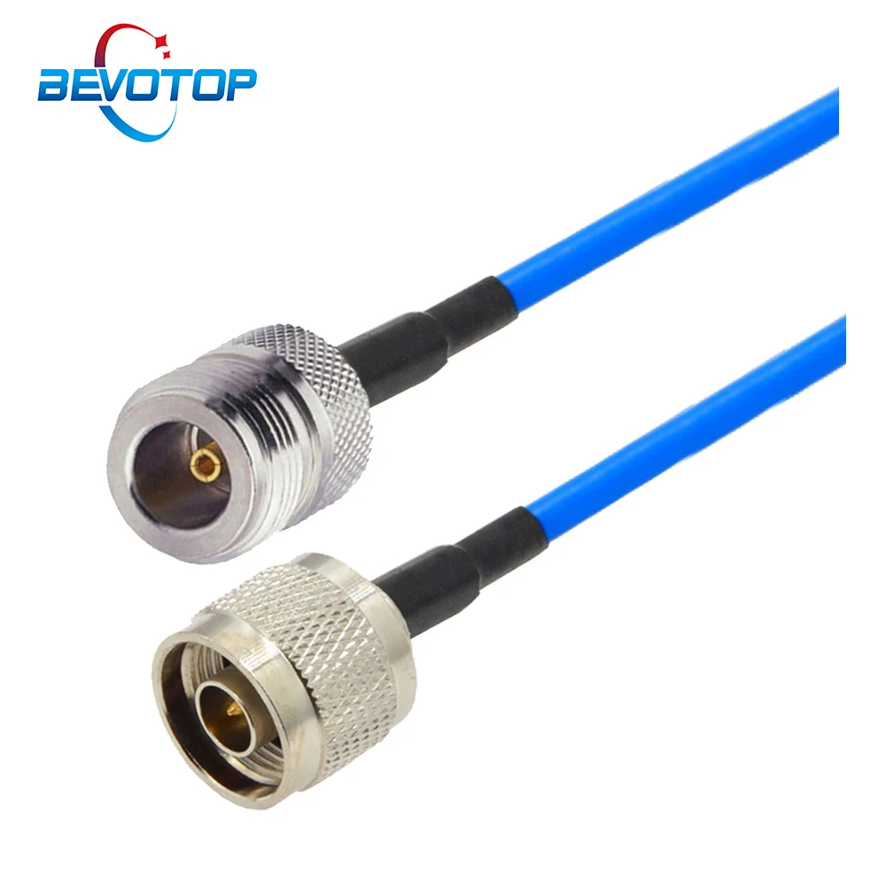 1Pcs Blue RG405 Coaxial Cable N Female to N Male plug Adapter RF Jumper Pigtail N Type Extension Cable 15CM 50CM 1M 5M 10M