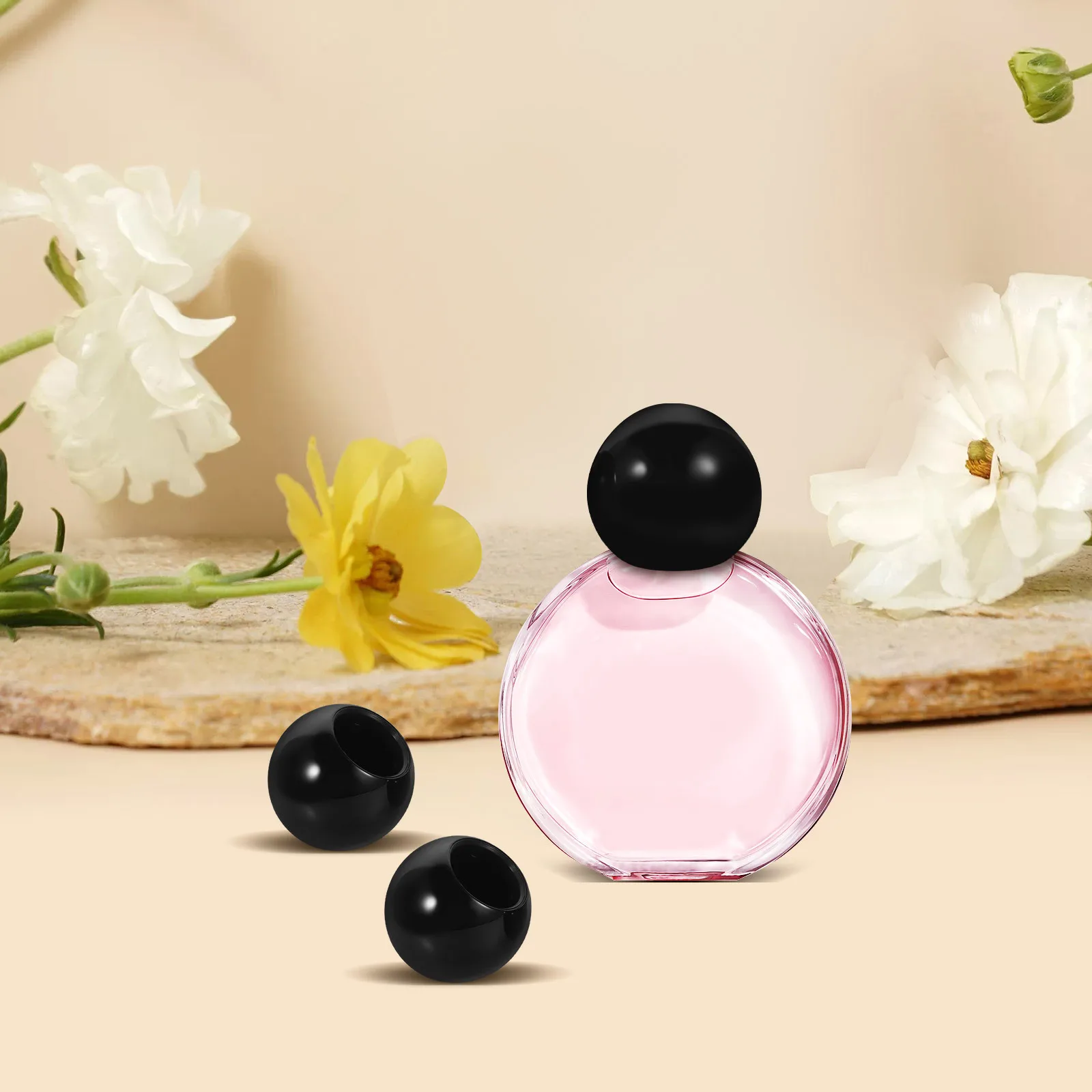 

10Pcs Perfume Replacement Bottle Caps Round Ball Covers for 17.2mm Spray Nozzle Leakproof Spray Bottle Topper Perfume Lid Covers