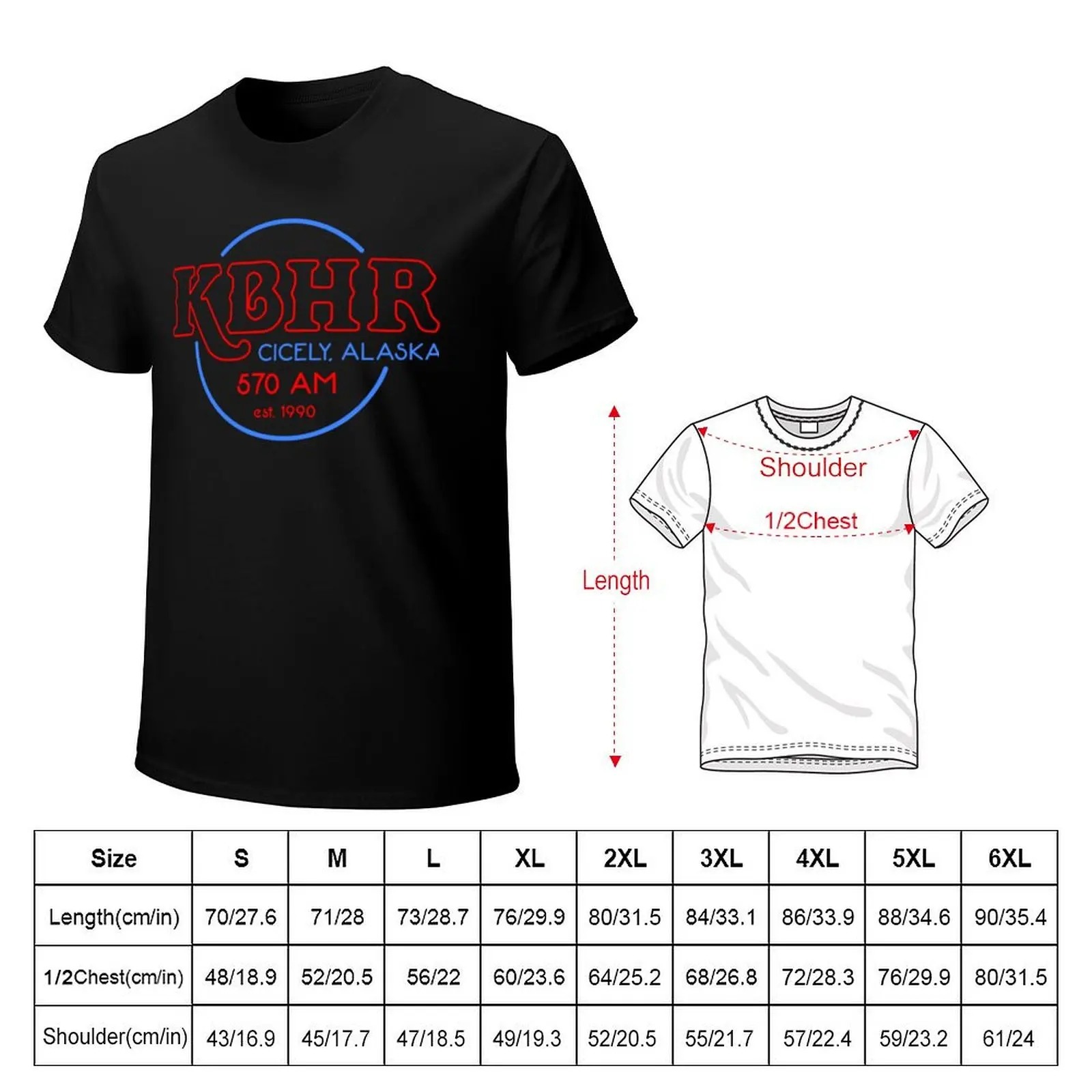 KBHR Northern Exposure T-Shirt anime t shirts oversize T-Shirt