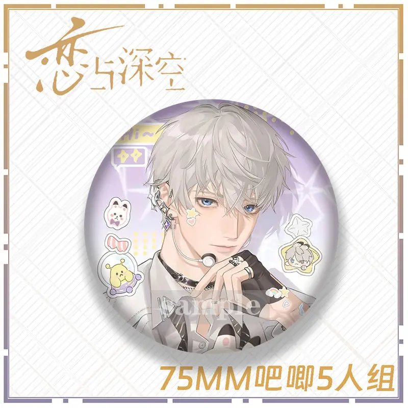 أنيمي الطرفية الحب والفضاء العميق الطرفية كزيفير زين رافاييل سيلوس الليزر بروش شارة الديكور هدية تعطي للأصدقاء