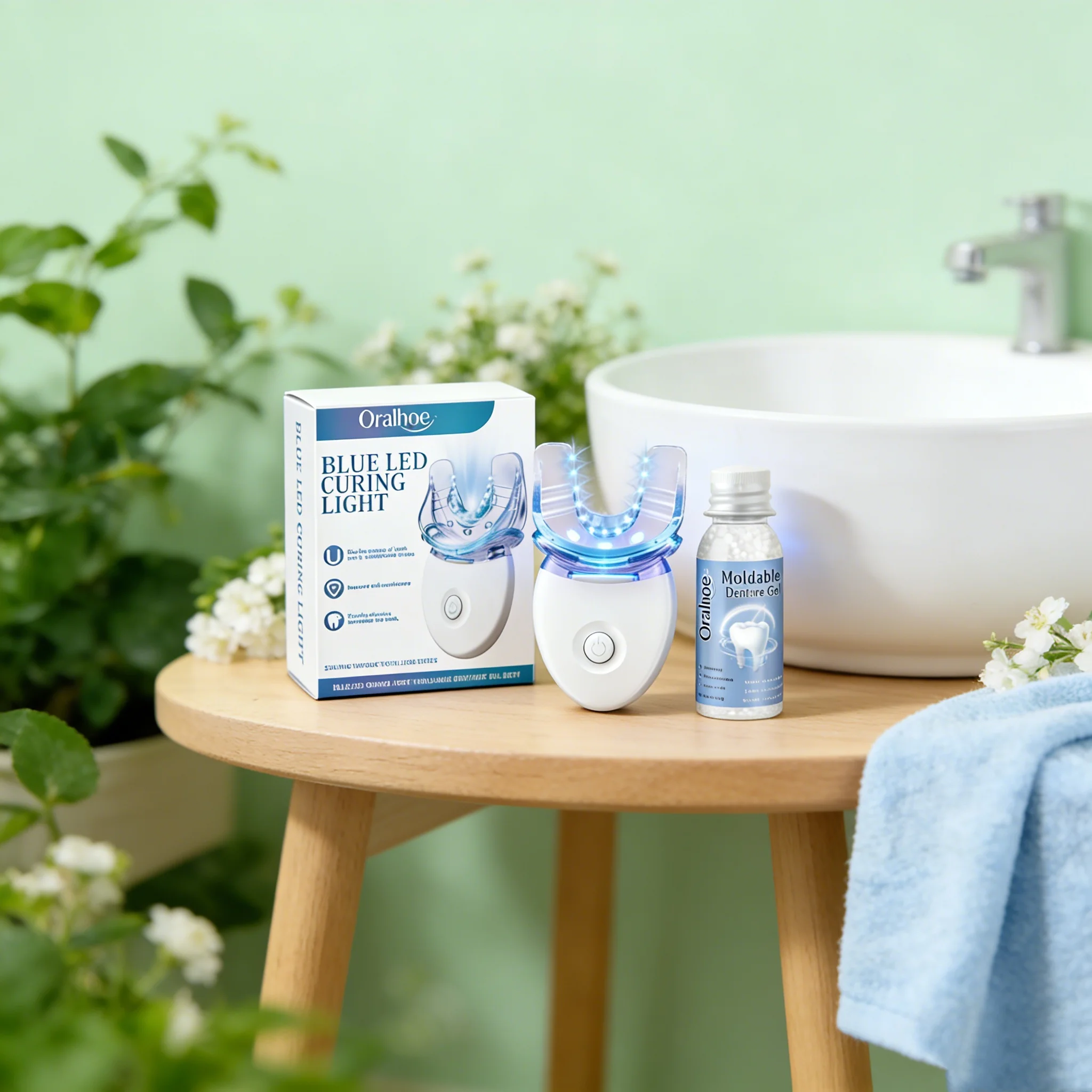 Kit de Cuidados Dentários Oral - Teeth Whitening Uv Light avaliação e preço