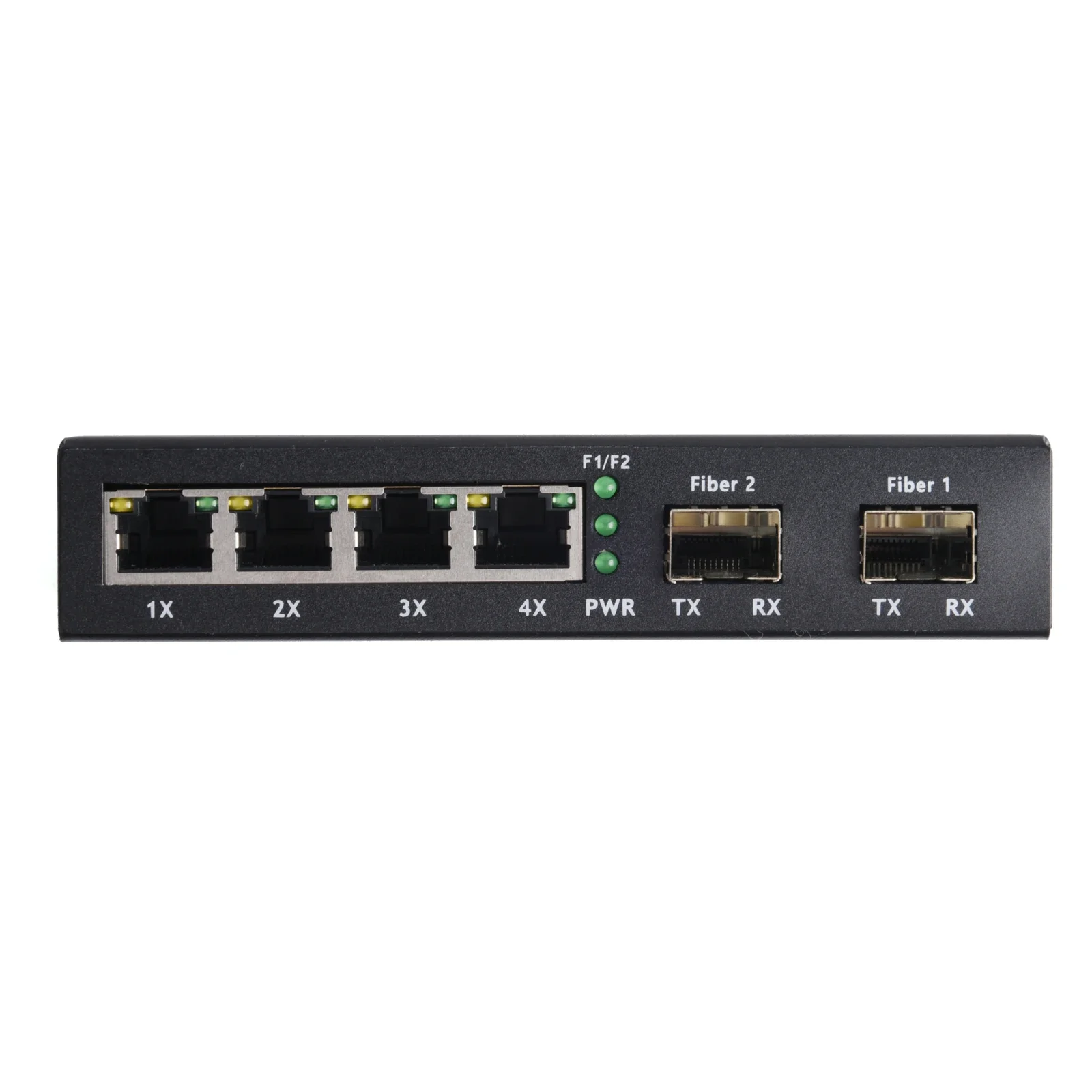 1PCS Gigabit SFP Media Converter 2 SFP zu 4 RJ45 Transceiver 10/100/1000M Fiber Optic schalter Mit 3KM/20KM LC/SC SFP Modul