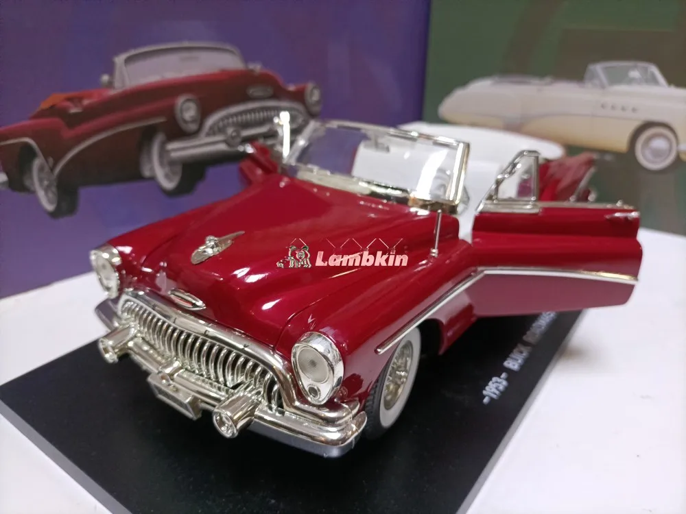 

Model Decoration 1:18 For Original Buick Roadmaster Skylark 1953 Red Convertible Model