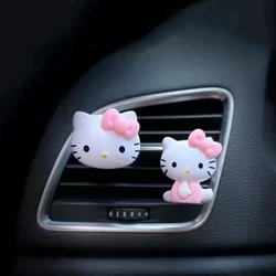 Sanrio Kawaii Hello Kitty Car Aromatherapy Air Outlet Ornaments Car Interior Accessories Cartoon Perfume Deodorant Girl Gift