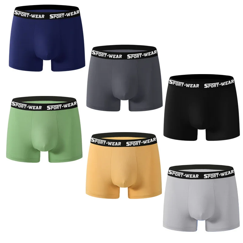 

6PCS men's underwear comfortable breathable sports men's flat Angle underwear running fitness suitable for four seasons