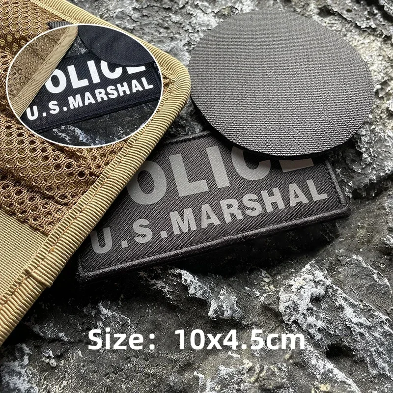 US MARSHAL Embroidered Hook&Loop Patches Tactical Accessories U.S.