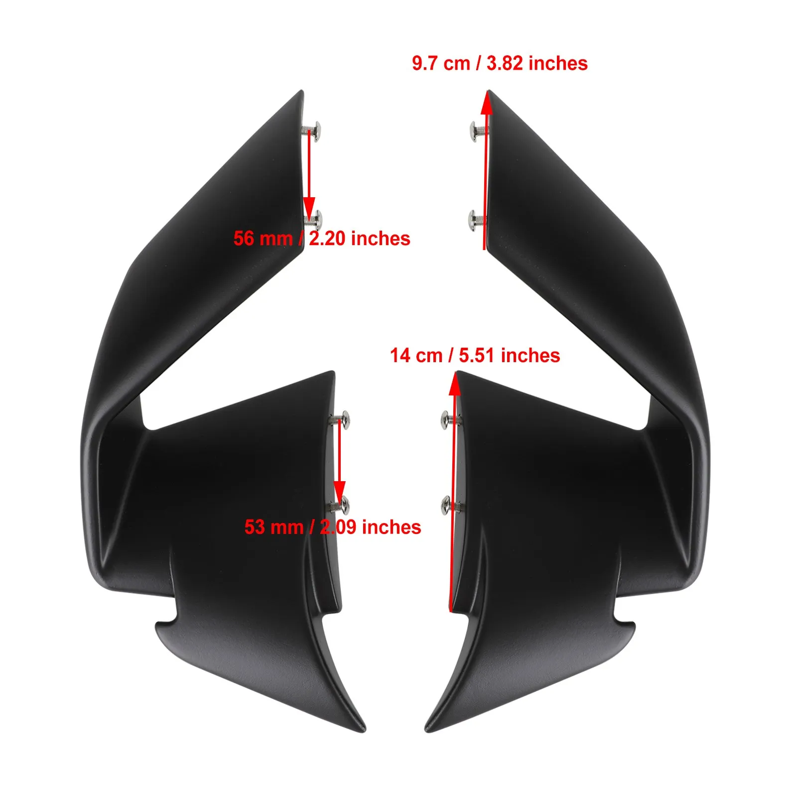 Front Spoiler Wind Winglets Fairing For BMW S1000RR 2019-2022