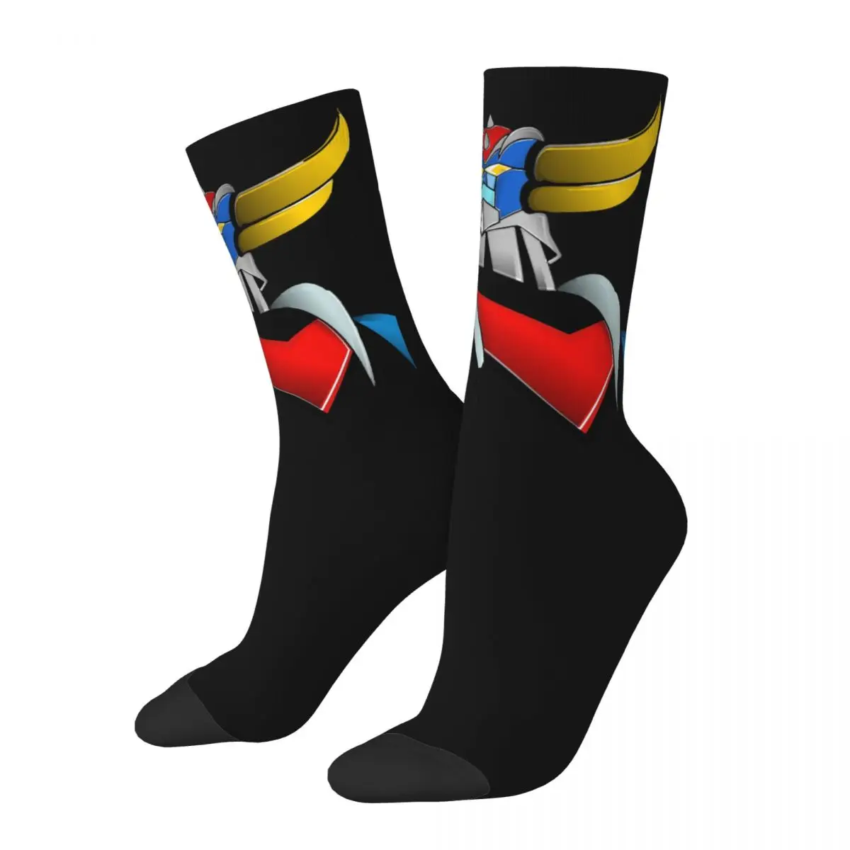 Goldorak UFO Robot Grendizer chaussettes à cordon pochette de voyage sac à dos imprimé 3D garçon filles chaussettes mi-mollet