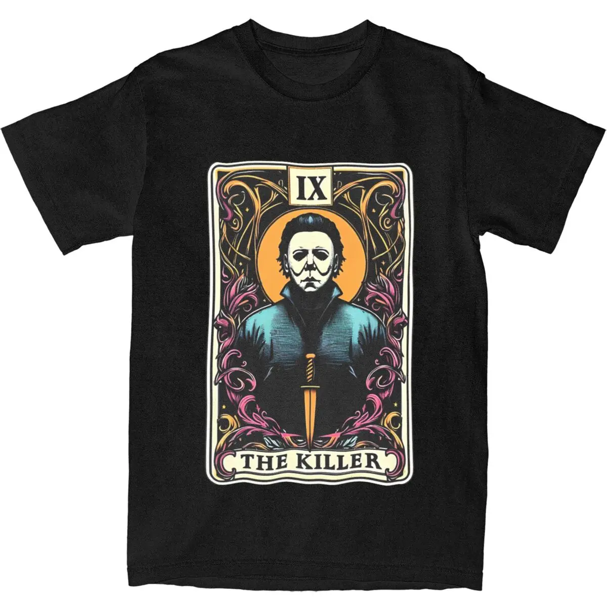 Men Women Graphic Printed Michael Myers Horror Movies T Shirt Tee Pure Cotton Halloween Kills Slasher Movies T-shirts Clothing