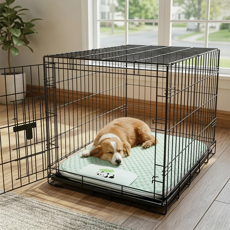 Summer Super Cool Ice Silky Fiber Dog Bed Pet Cooling Mat Breathable Heat Dissipation Dog Cat Mat Washable Pet Sleep Pad - view 6