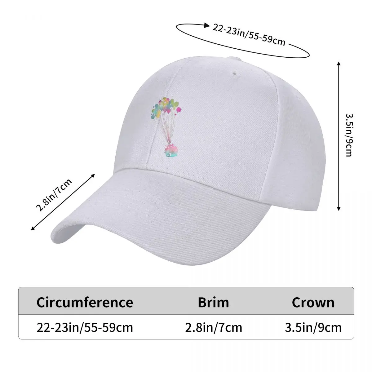 Casquette de Baseball pour hommes et femmes, ballons de maison de couleur d'eau, casquette de camionneur populaire, chapeau de papa, casquette de soleil respirante, chapeaux de printemps