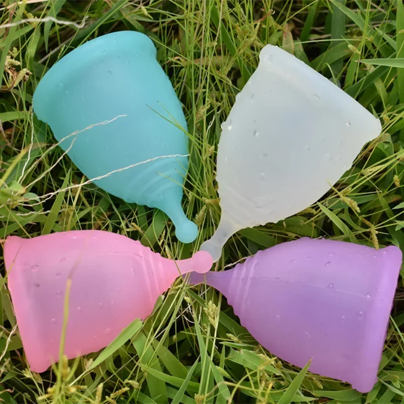 Silicone Reusable Cup Menstrual Medical Lady Cup Collector Menstrual Purple Color Menstrual Cup For Women Feminine Hygiene