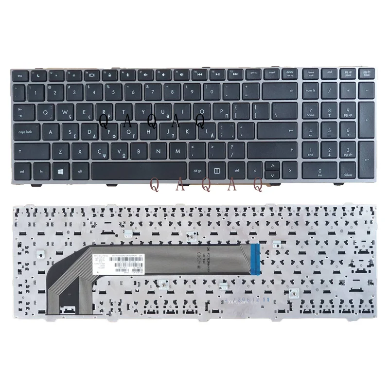 

QA Новая греческая клавиатура для ноутбука HP ProBook 4540s 4545s 4440s 701548-151 GR Серый