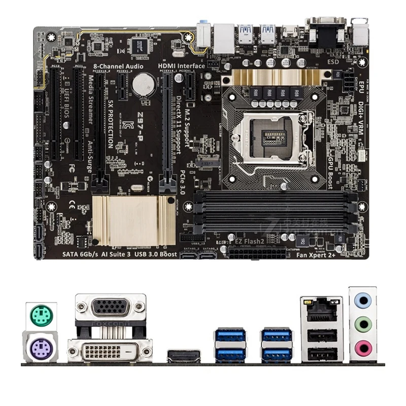 

Intel Z97 Z97-P Z97P motherboard Used original LGA1150 LGA 1150 DDR3 32GB USB2.0 USB3.0 SATA3 Desktop Mainboard